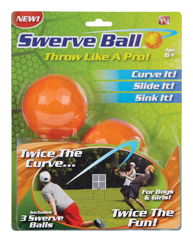 Swerve Ball SWERVB Curve Ball, Orange, Plastic