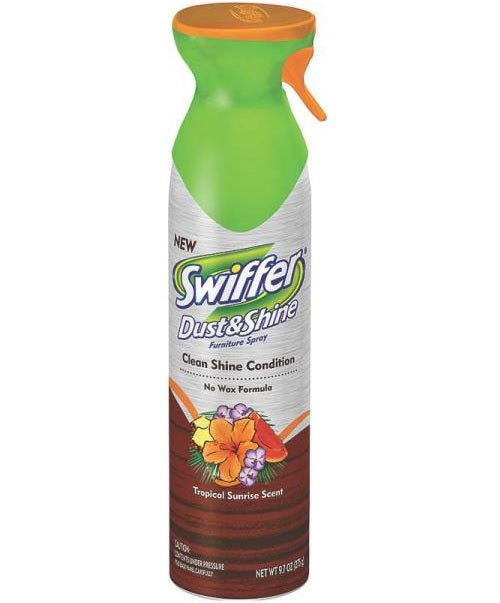 Swiffer 3700083619 Dust & Shine Furniture Polish, Tropical, 9.7 Oz