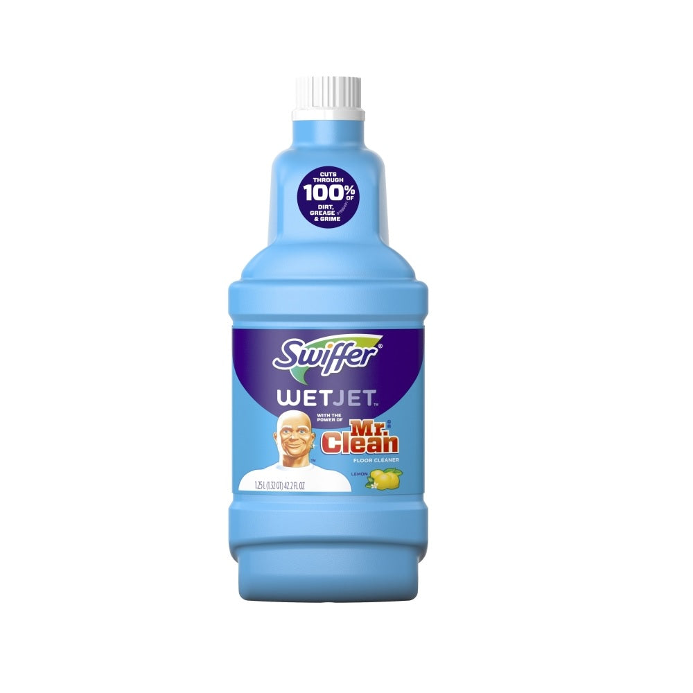 Swiffer 90870 WetJet Multi-Surface Cleaner Solution Refill, 1.25 Liter