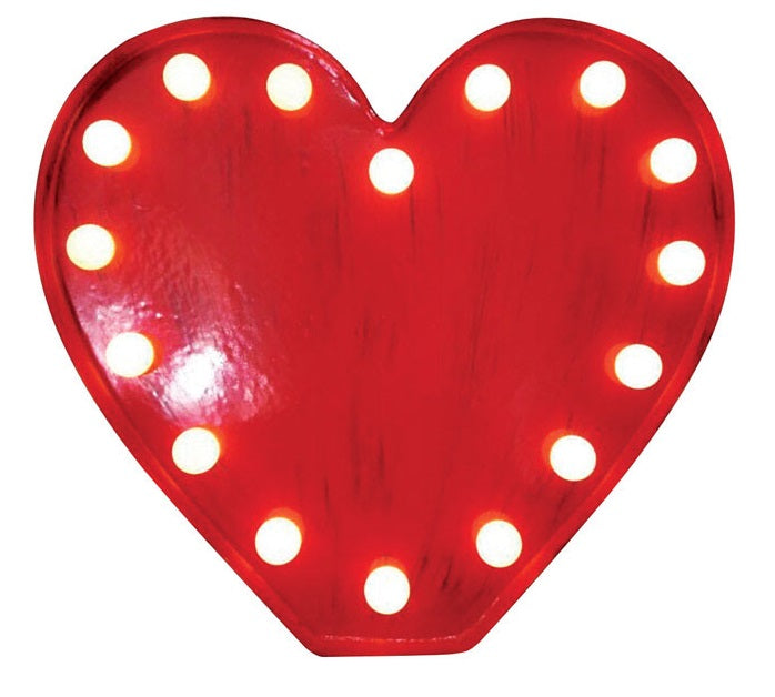 Sylvania V88334-71 Tabletop LED Heart, Red