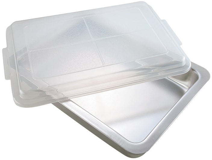 T-fal AirBake 08606PA Oblong Baking Pan With Cover, Aluminum