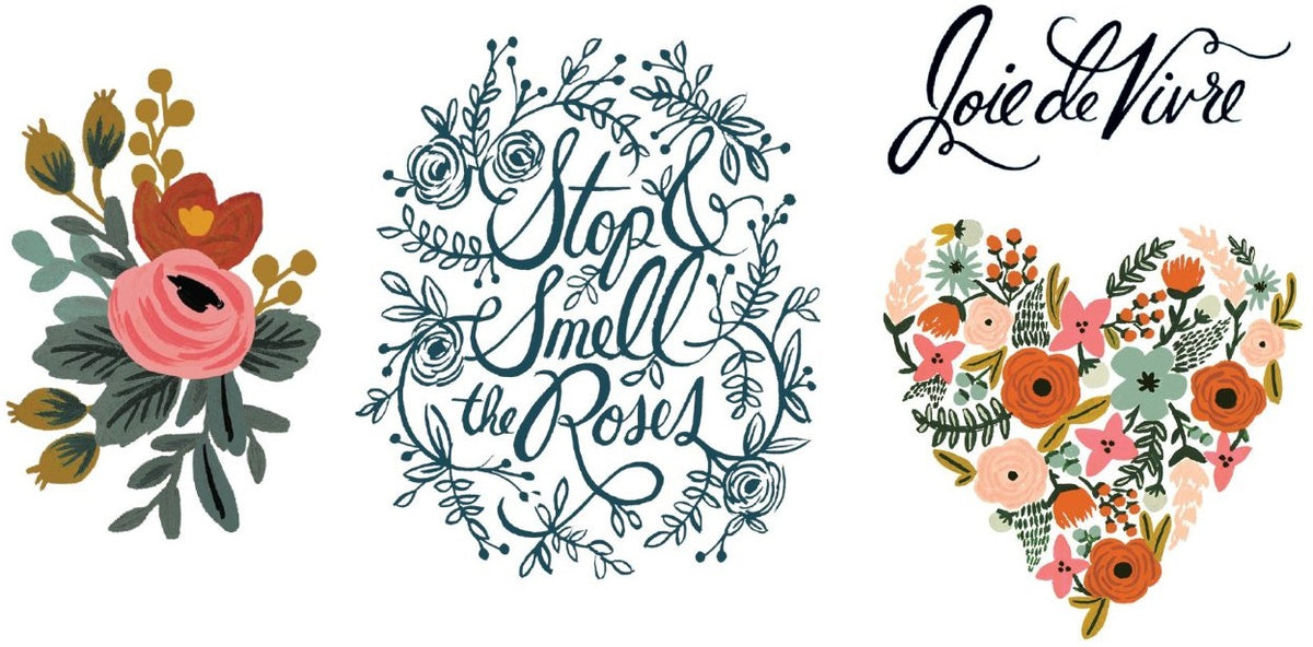 Tattly Floral Set Temporary Tattoos