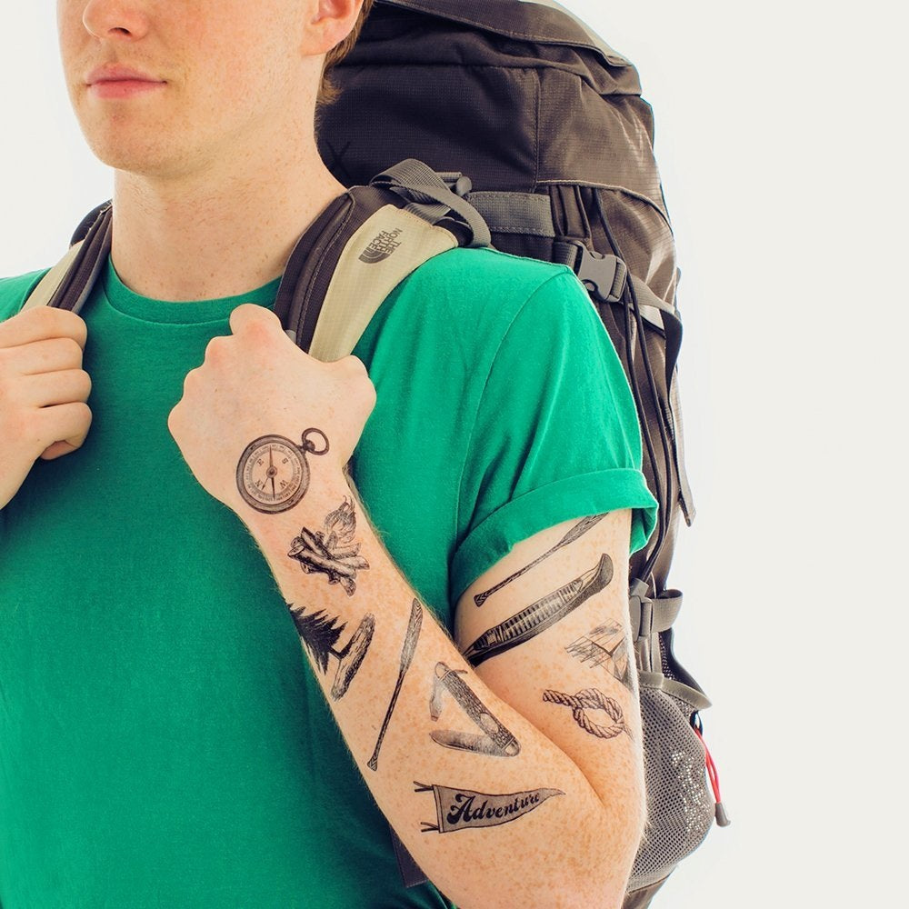 Tattly Camping Set Temporary Tattoos