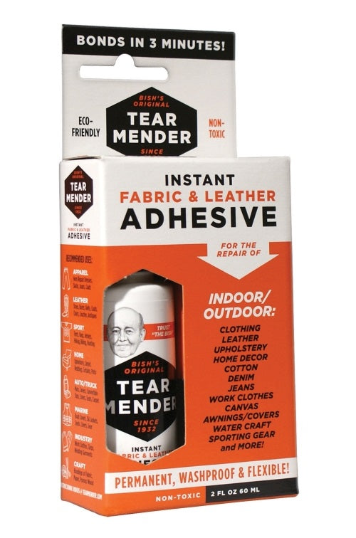 Tear Mender TM-1 Instant Fabric And Leather Adhesive, 2 Oz