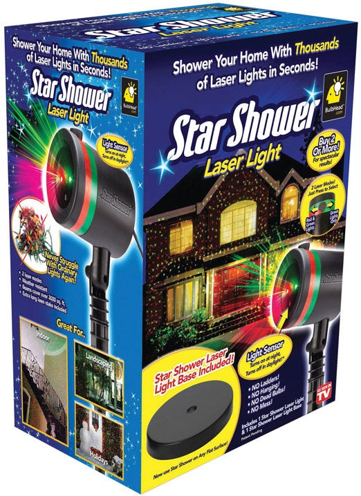 Telebrands 10640-6 Star Shower Plug In Laser Light Projector