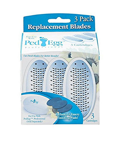 Telebrands 3109-12 PedEgg Replacement Blades with Emery Pads