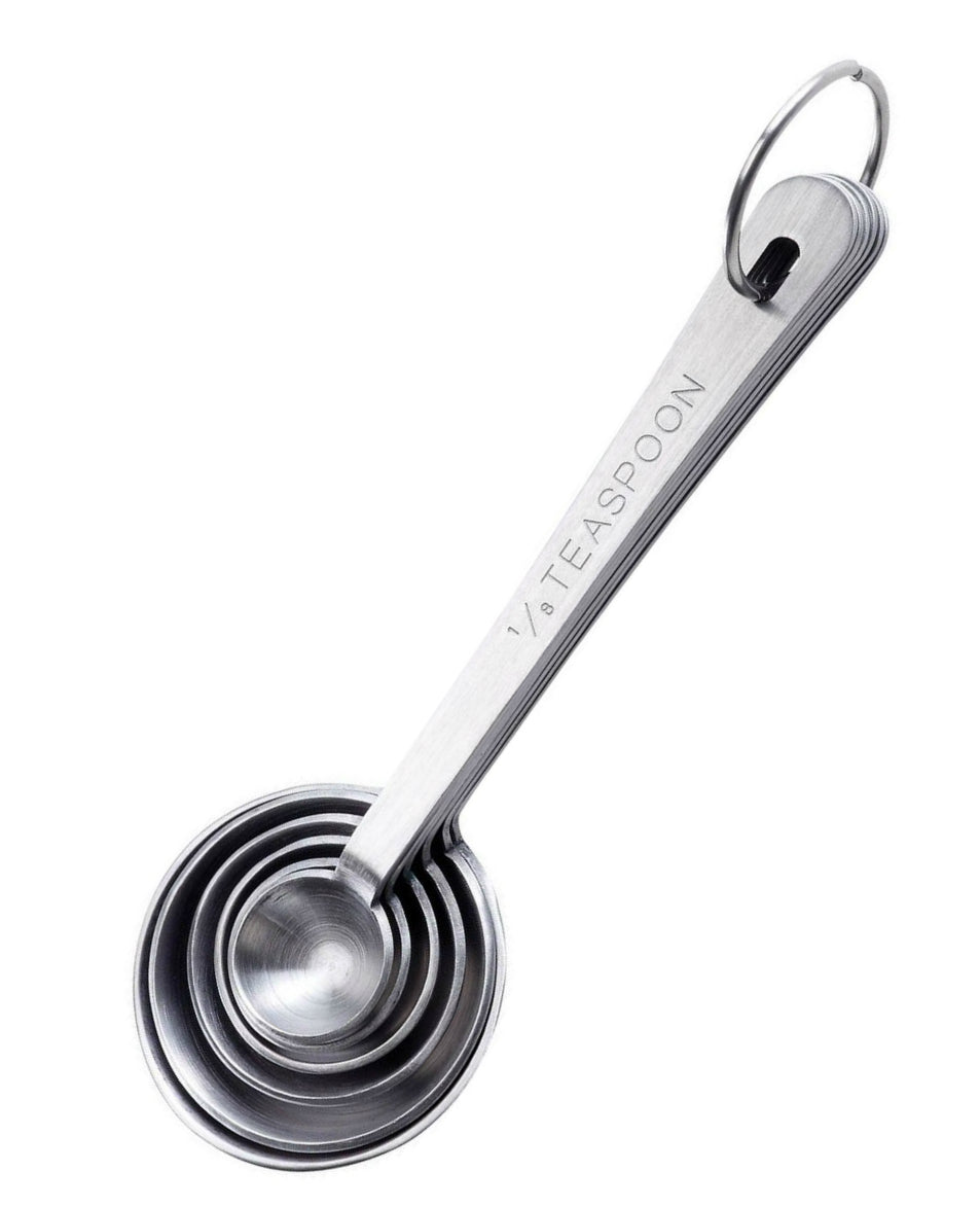 The Essentials 48012 Stainless Steel Measuring Spoons, 6 Piece Set