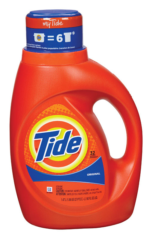 Tide 13878 Laundry Detergent, Original Scent, 50 Oz