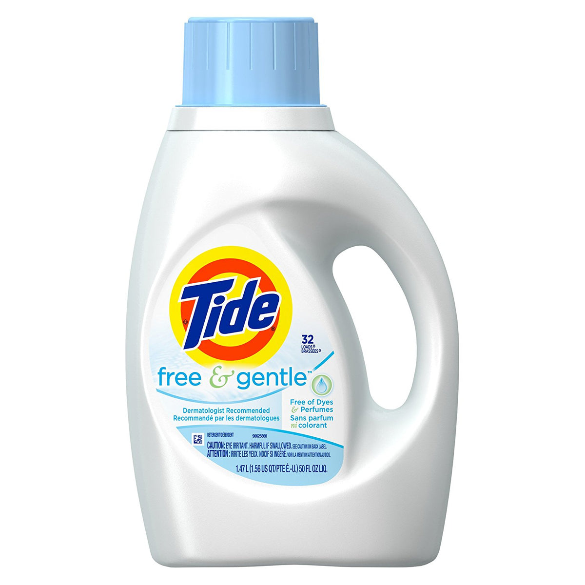Tide 13885 Free & Gentle Laundry Detergent, 50 Oz