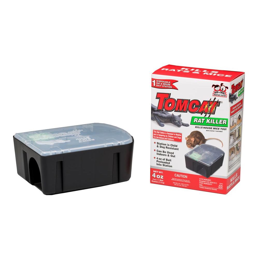 Tomcat 0370510 Rat Killer Disposable Rat Bait Station, 4 Oz