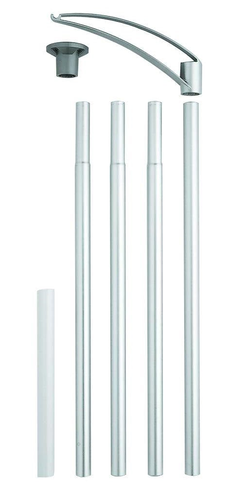 Perky-Pet 5107-4 Top Flight Universal Bird Feeder Pole, Steel