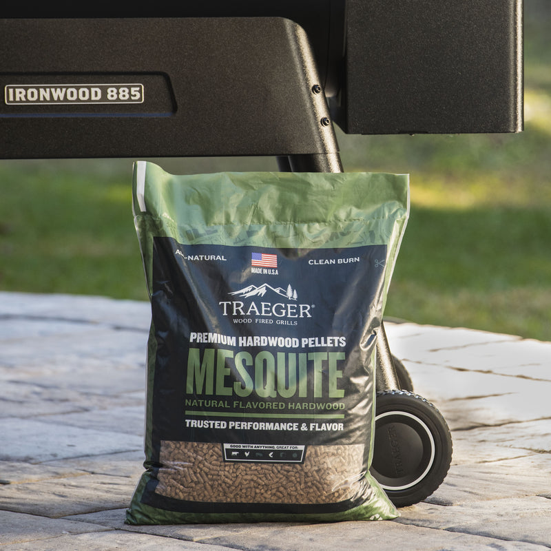 Traeger PEL305 All Natural Mesquite Hardwood Pellets, 20 lb