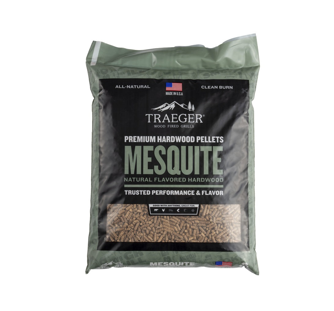 Traeger PEL305 All Natural Mesquite Hardwood Pellets, 20 lb