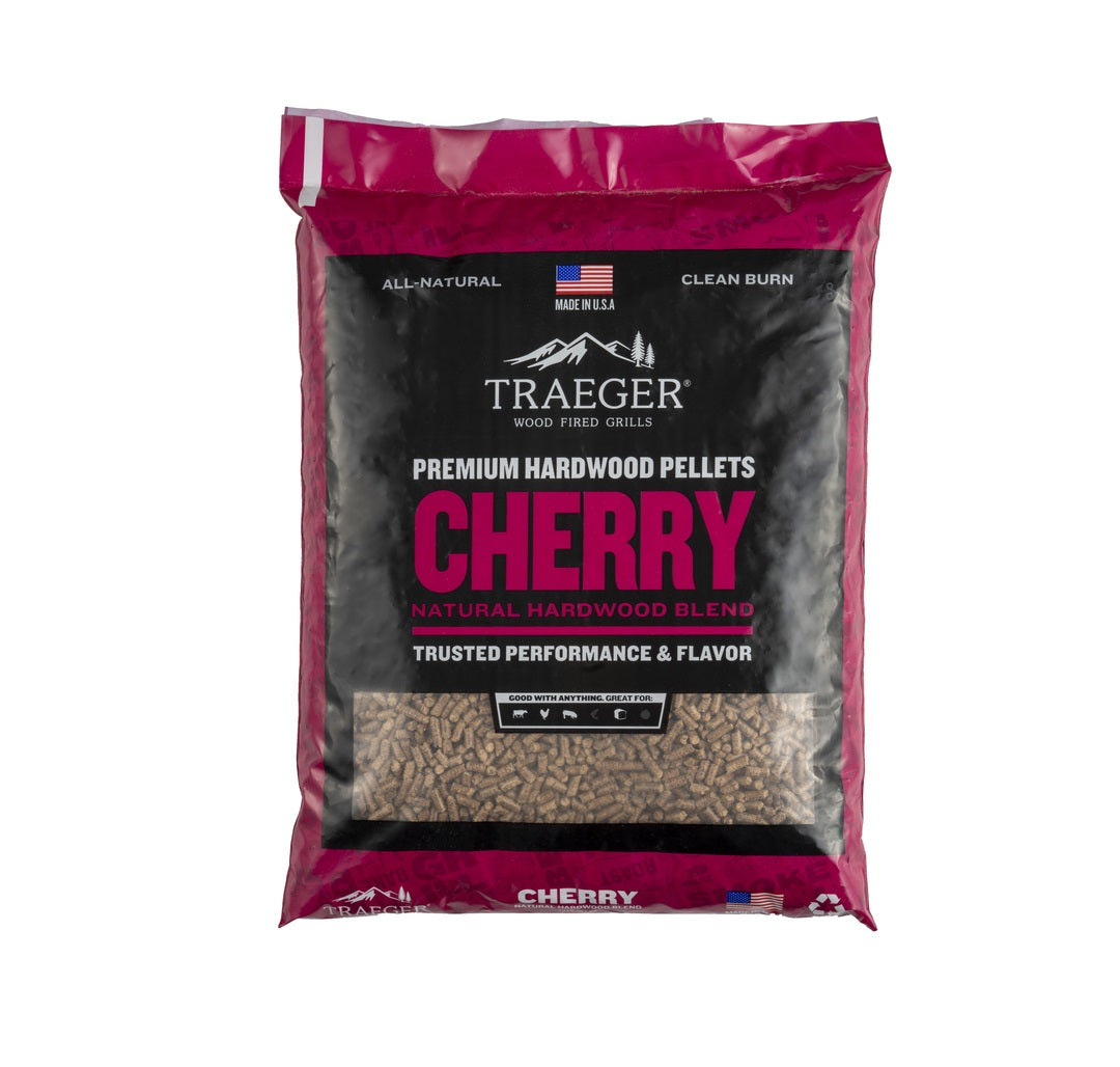 Traeger PEL309 Premium Hardwood Pellets, Cherry, 20 Lb