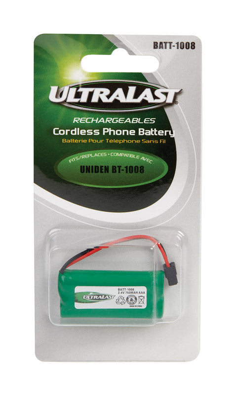 Ultralast BATT-1008 Cordless Phone Battery, 2.4 volt