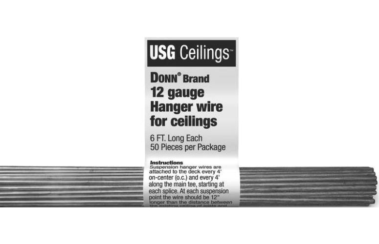 USG 207535 Ceiling Grid Tie Wire, 6'