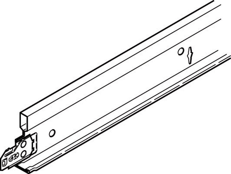 USG 209885 Donn Offset Double Web Cross Tee, Galvanized Steel, 4' x 1"