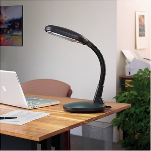 Verilux VD01BB1 Natural Spectrum Deluxe Desk Lamp, Black