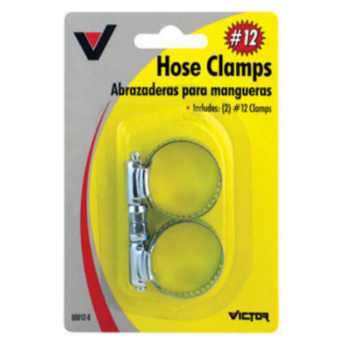 Victor 22-5-00012-8 Hose Clamp, #12, 1/2" - 1-1/4", Silver