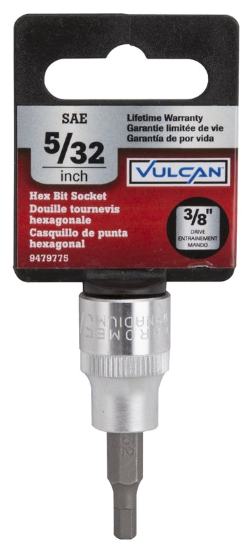 Vulcan 3506005520 Fractional Hex Bit Socket, 5/32 Inch x 3/8 Inch