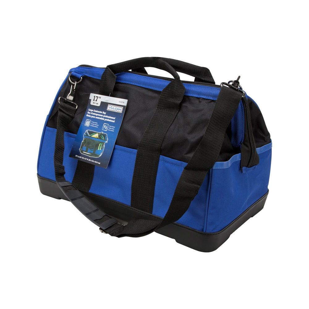 Vulcan JL-89022P Contractor Tool Bag, 17" L, 22 Pockets