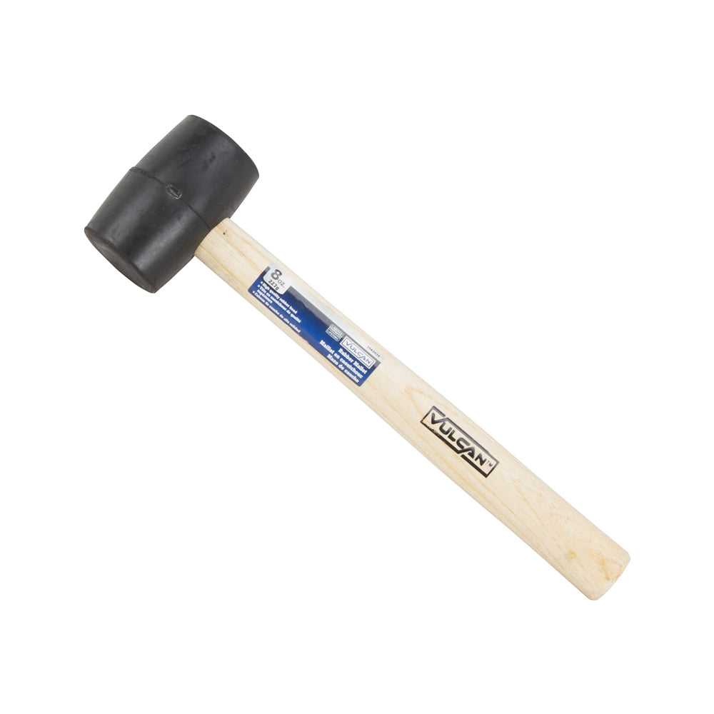 Vulcan JLO-005 Wood Handle Rubber Mallet, 8 Oz