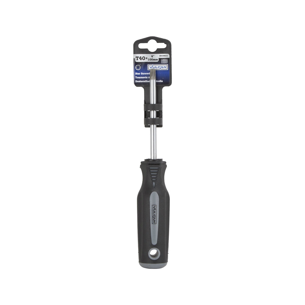 Vulcan MC-SD26 T40 Magnetic Tip Screwdriver, Chrome Vanadium Steel