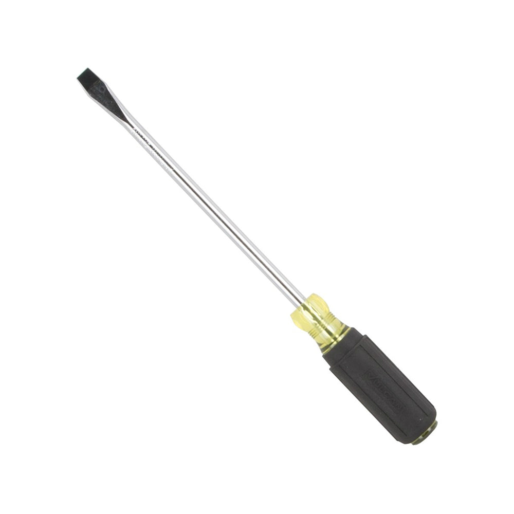 Vulcan MP-SD08 Slotted Point Screwdriver, Chrome Vanadium Steel