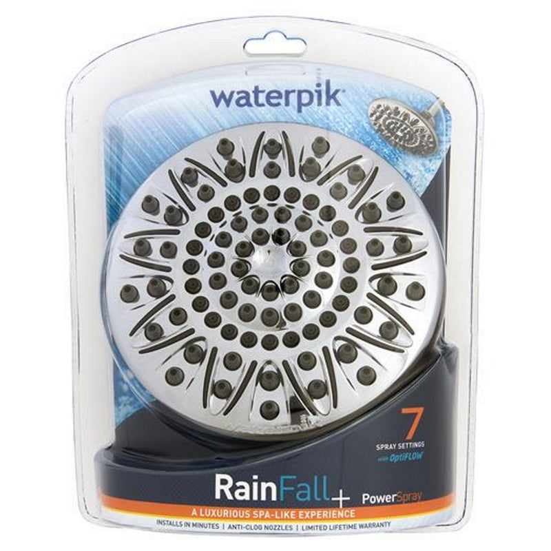 Waterpik ASR-733E EcoFlow 7 Settings Showerhead, Chrome, 1.8 GPM