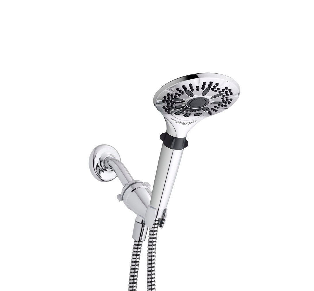 Waterpik LAR-563E PowerSpray Plus 5 Settings Showerhead, Chrome