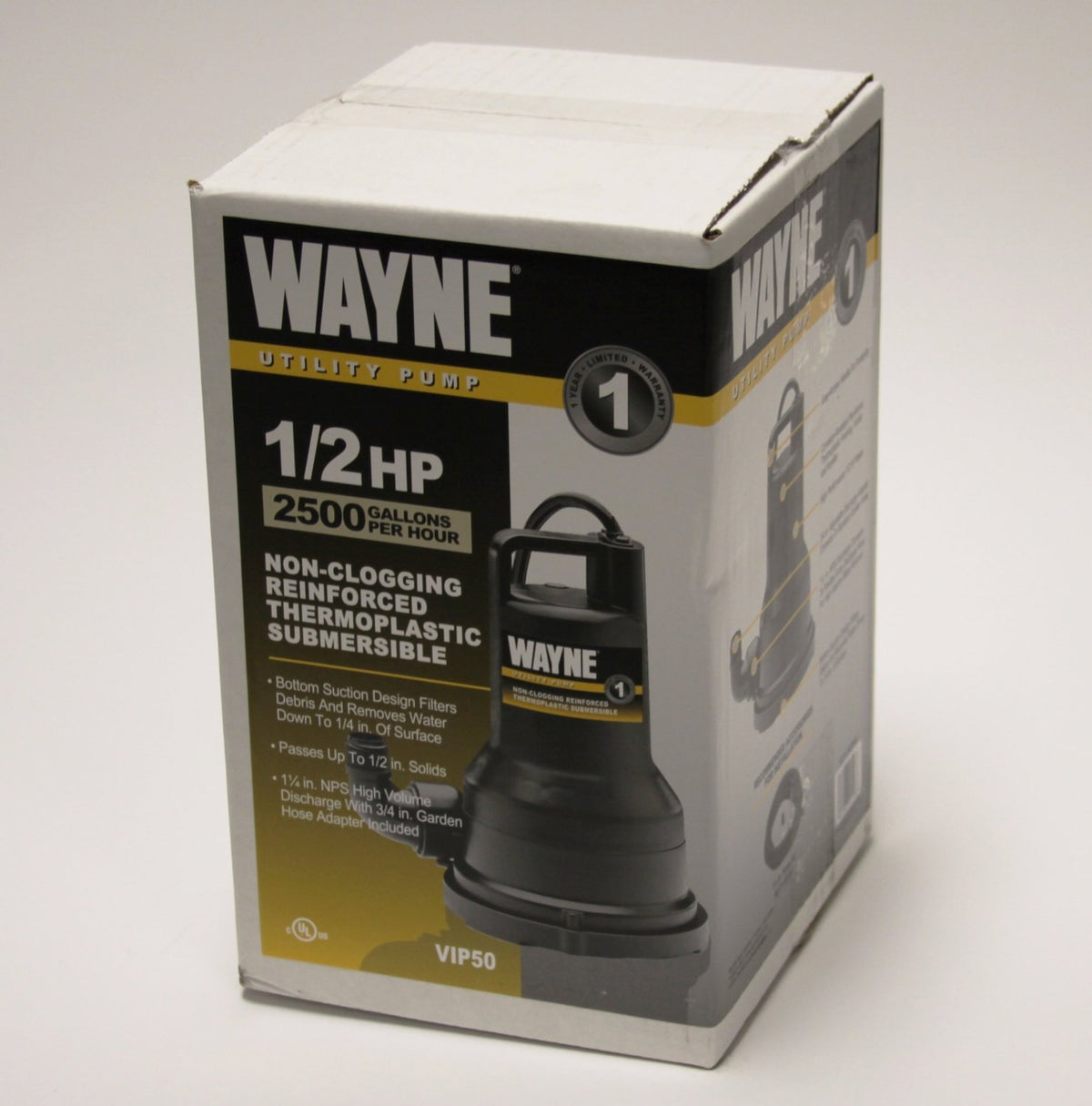 Buy wayne vip50 1/2 hp thermoplastic portable electric water removal pump - Online store for rough plumbing supplies, utility pumps  in USA, on sale, low price, discount deals, coupon code