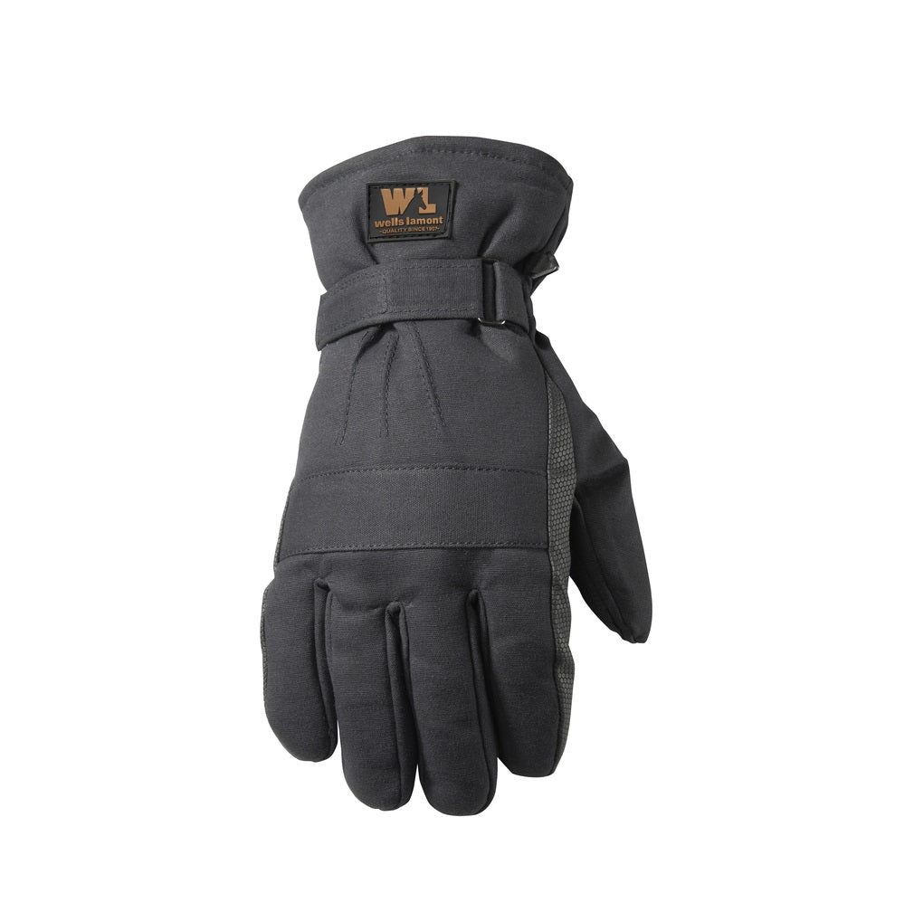 Wells Lamont 1075LK-NEW Men's Duck Fabric Thinsulate Glove, Large