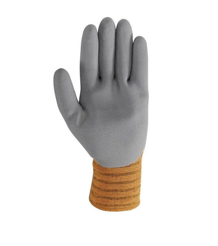 Wells Lamont 555L Men's Lined Winter Nitrile Glove, Large, Black