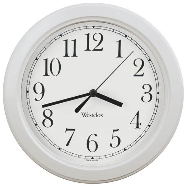 Westclox 46994A Simplicity Wall Clock, White