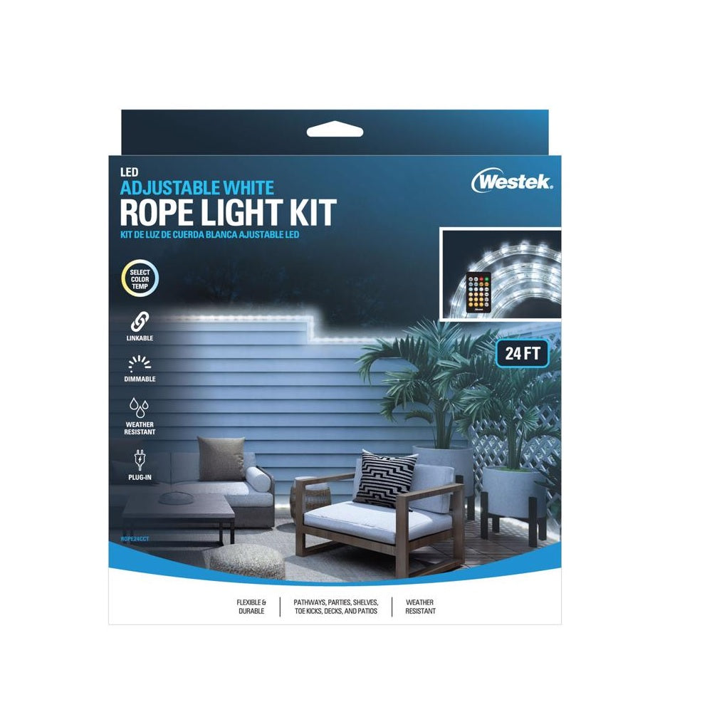 Westek ROPE24CCT LED Rope Light Kit, White