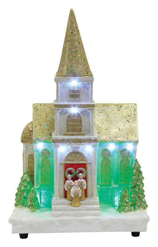 Westinghouse W1733026LRGD Puleo Resin Glitter Church With Led Lights