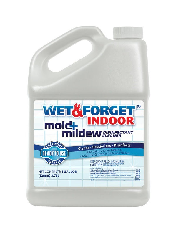 Wet & Forget 802128 Mold & Mildew Disinfectant Cleaner, 128 Oz