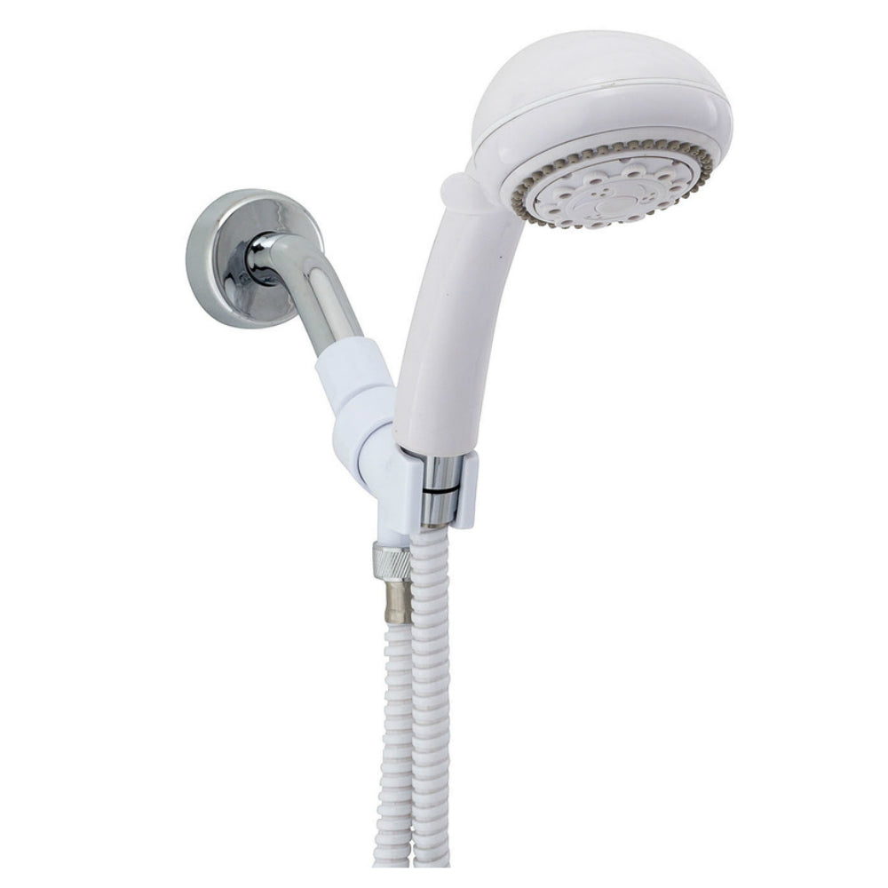 Whedon AFP5C Champagne Massage Handheld Showerhead, White