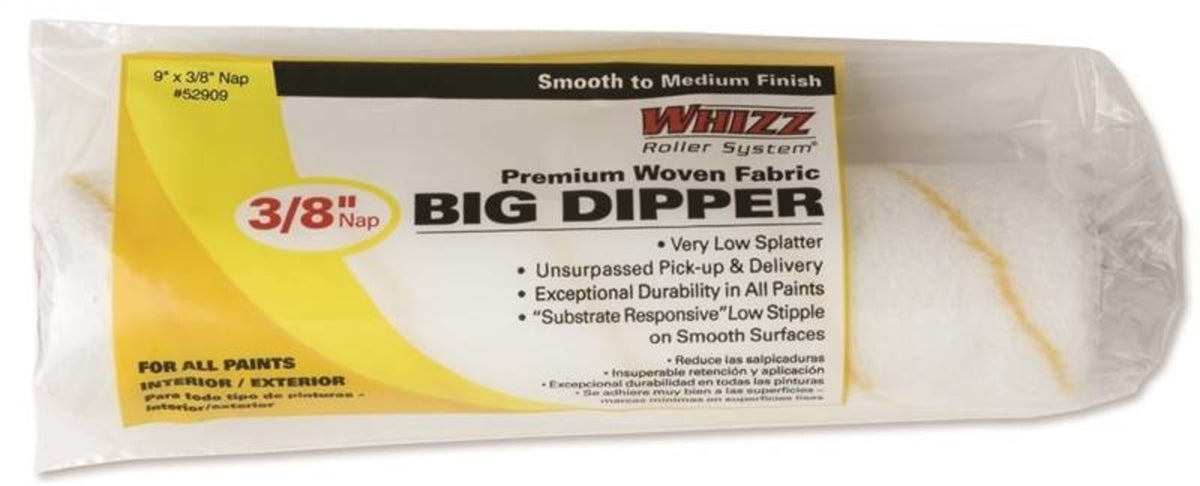 Whizz 52909 Cage Frame Premium Roller Cover, 9" x 3/8"