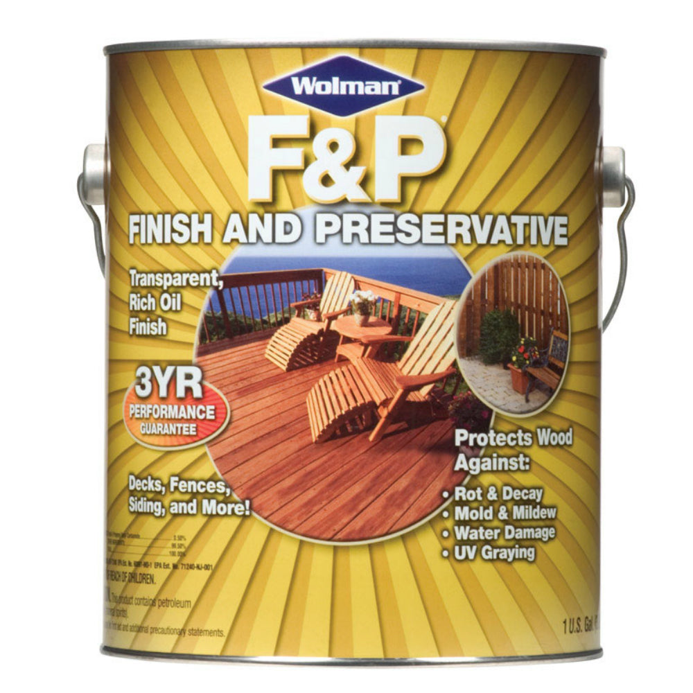 Wolman 1441-6 F&P Wood Finish And Preservative, Cedar, 1 gallon