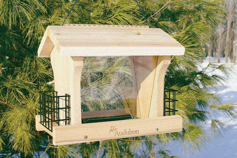 Woodlink NARANCH3 Audubon Ranch Bird Feeder with Suet, Large, 5 lb