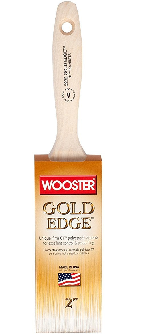 Wooster 5232-2 Gold Edge Varnish Brush, 2"