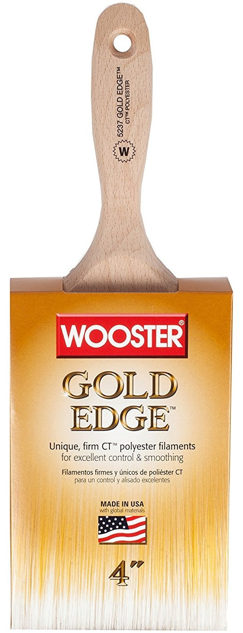 Wooster 5237-4 Gold Edge Wall Brush, 4"