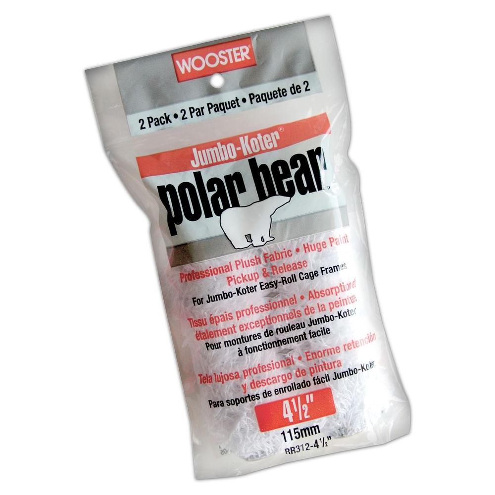 Wooster RR312-4 1/2 Jumbo-Koter Polar Bear Roller Cover, 4.5"