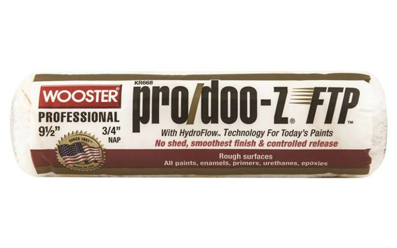 Wooster KR668-9 1/2 Pro/doo-Z FTP Paint Roller Cover, 9-1/2" x 3/4"