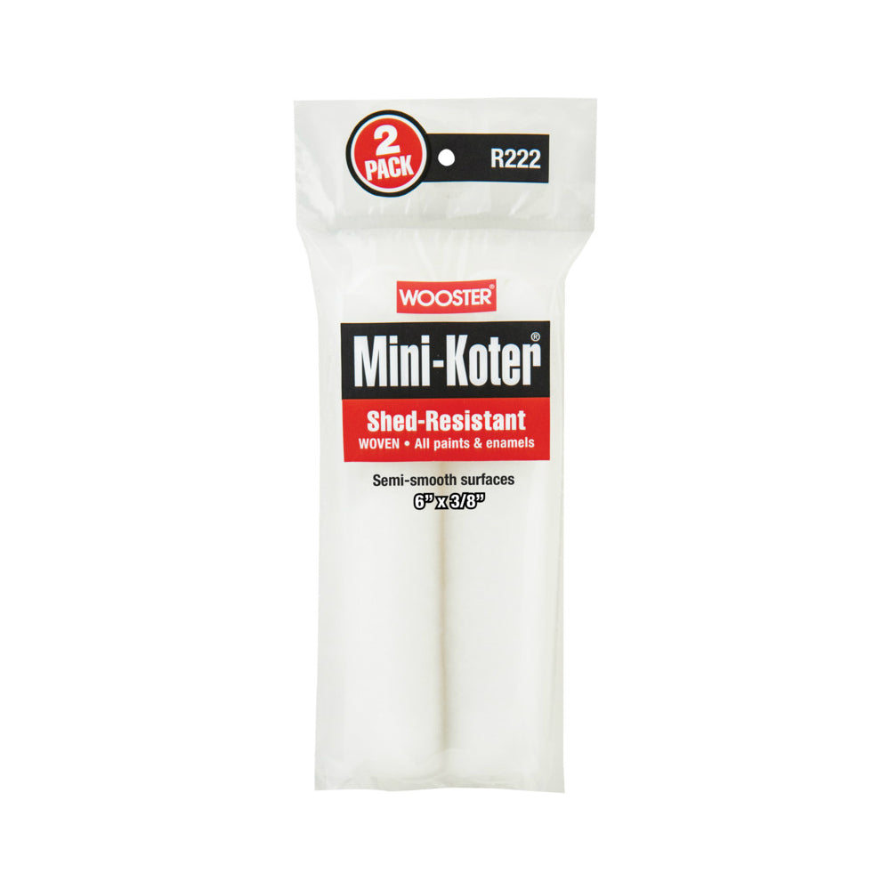Wooster R222-6 Mini-Koter Woven Roller Cover, 6 in. x 3/8 in