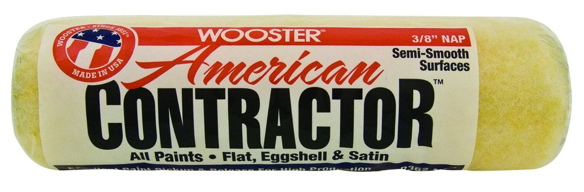 Wooster R562-9 American Contractor Roller Cover, 3/8"