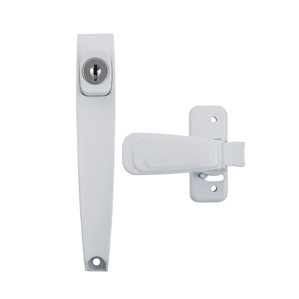 Wright Products VK444-2WH Pushbutton Latch, White
