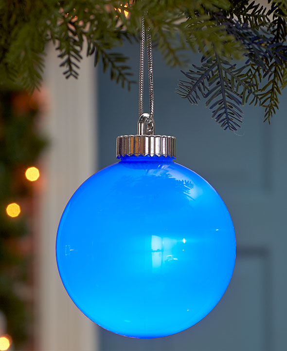 Xodus Innovations WP510 Weatherproof Globe Pulsing Christmas Ornament, Blue