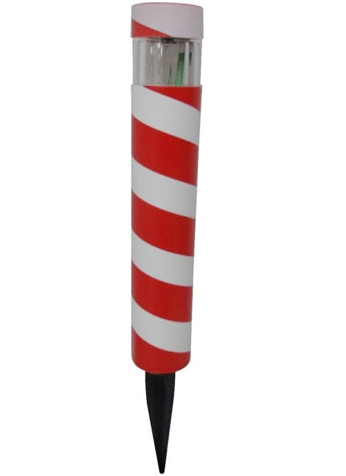 Yards & Beyond RS51P-XM19-T20 Solar Christmas Candy Cane Bollard